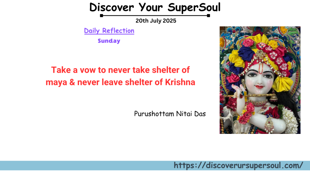 Maya tests us to see if we are qualified to return back to the kingdom of Krishna