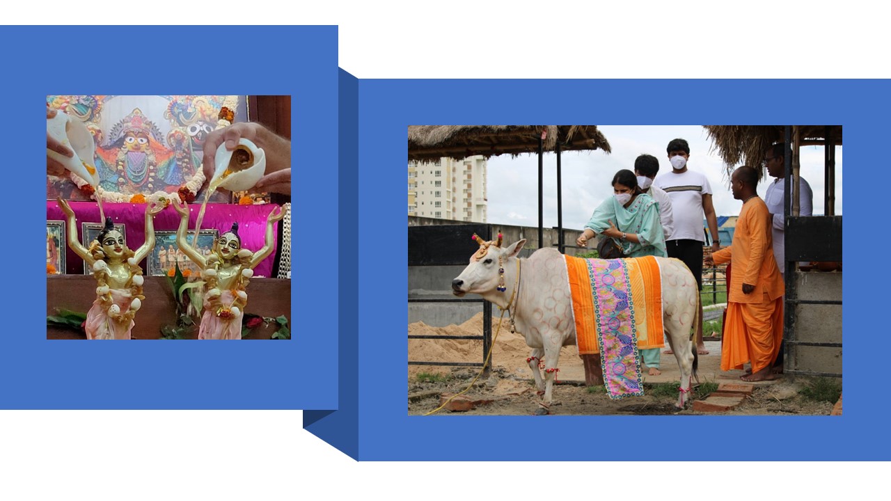 Gaur Nitai deities arrive in Iskcon Newtown Kolkata
