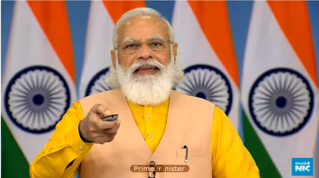 Srila Prabhupada 125th Birth Anniversary Coin released by Prime Minister of India, Shri Narendra Modi