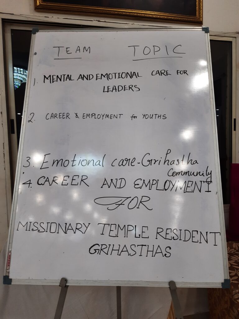 Devotee Care Course at Iskcon New Town Kolkata