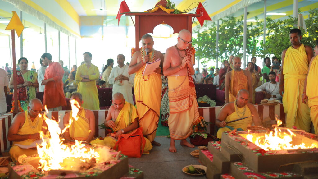 Gaur Nitai Deity Installation at Iskcon Newtown Kolkata
