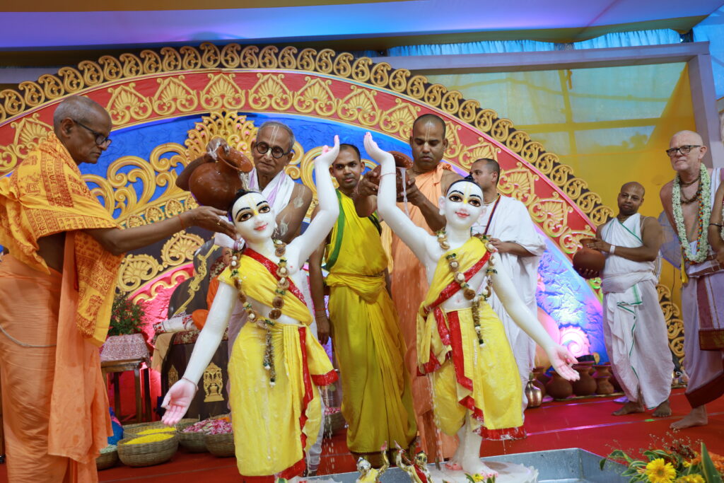 Gaur Nitai Deity Installation at Iskcon Newtown Kolkata
