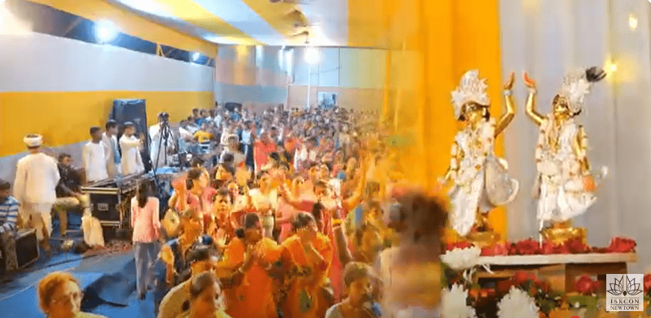 Gaur Purnima celebration at Iskcon Newtown Kolkata on 14th March 2025