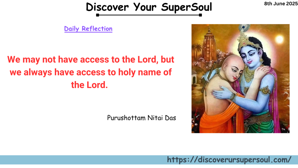 Holy name of Lord more powerful than the Lord