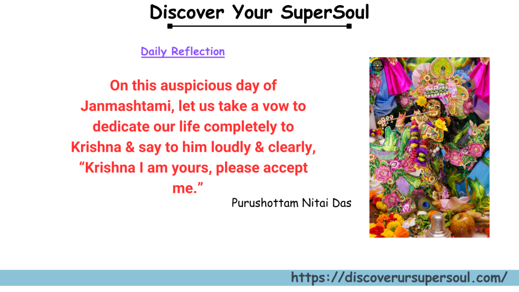 On this Janmashtami take a vow to never leave Krishna’s shelter