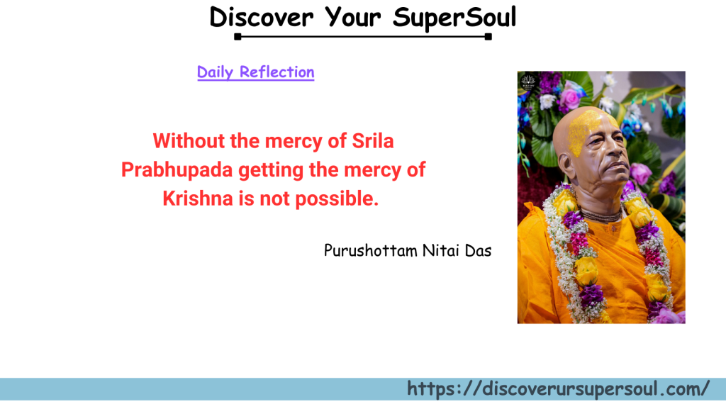 Praying to Srila Prabhupada for his mercy on his 129th Vyasa Puja